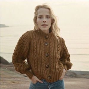 Doên Cardiff Cardigan in Tabac Camel Color Size XS / Small